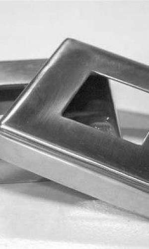 Canopla de inox quadrada Canopla de inox quadrada