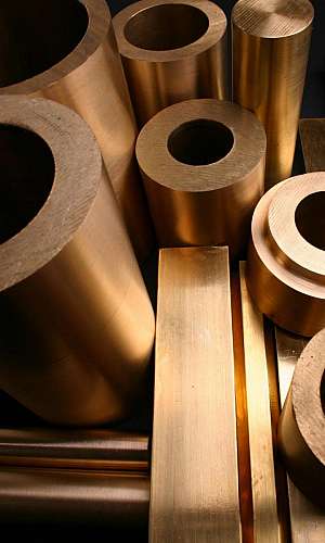 Tarugo quadrado de bronze Tarugo quadrado de bronze